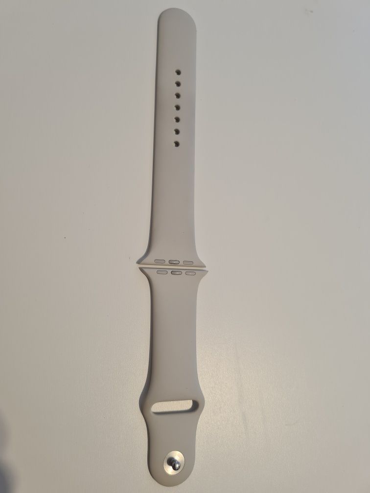 Bratara apple watch light beige,45mm, M/L ORIGINALA