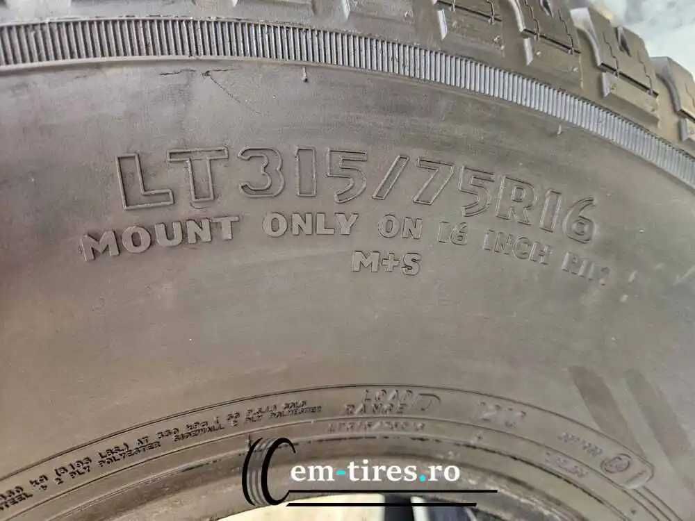SET 2 Anvelope Vara 315/75 R16 COOPER Discoverer AT - M+S