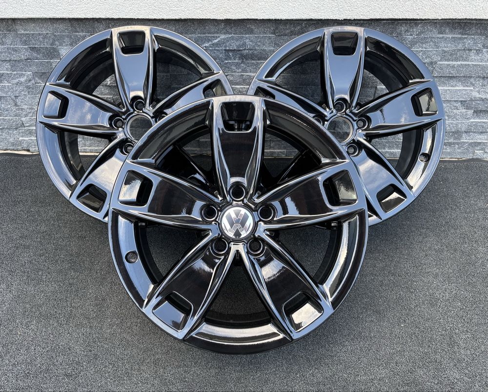 Jante aliaj r17 5x112 negru originale vag vw skoda golf octavia