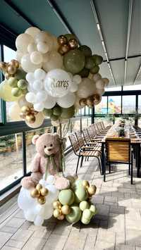 Ursulet zburator din baloane, decorațiuni cu baloane, idei petreceri