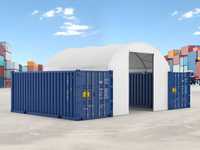 6x6 m Acoperis Container Cort Hala semirotunda depozitare AK