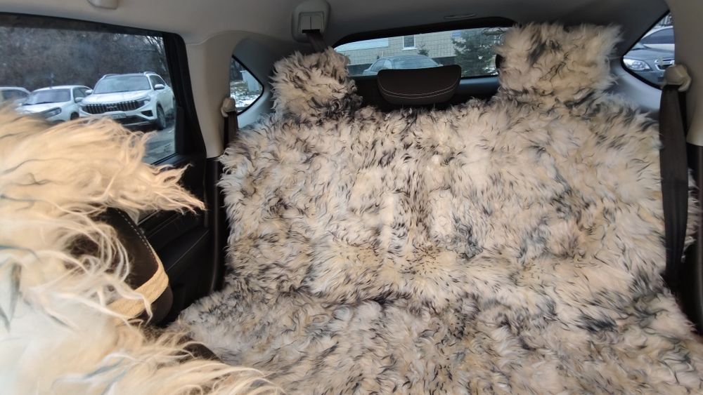 Продам зимный чехол из овчины