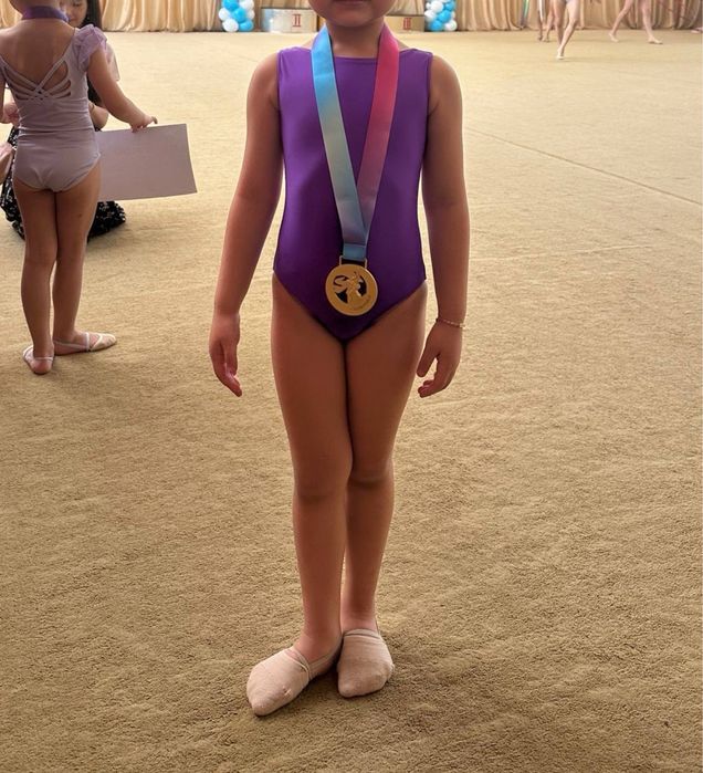 Купальник гимнастический  Подходит рост 110-120см