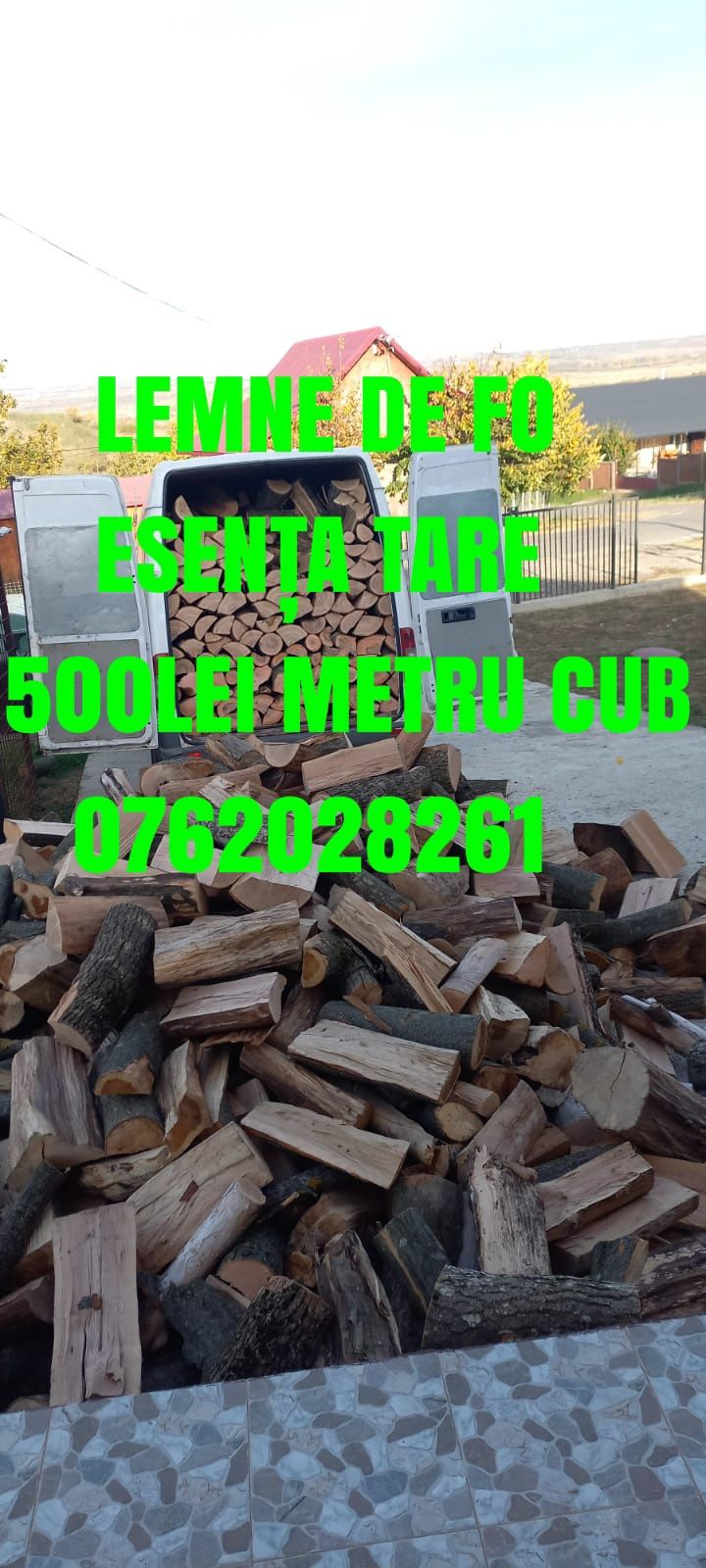 Lemne de foc cu transport gratuit