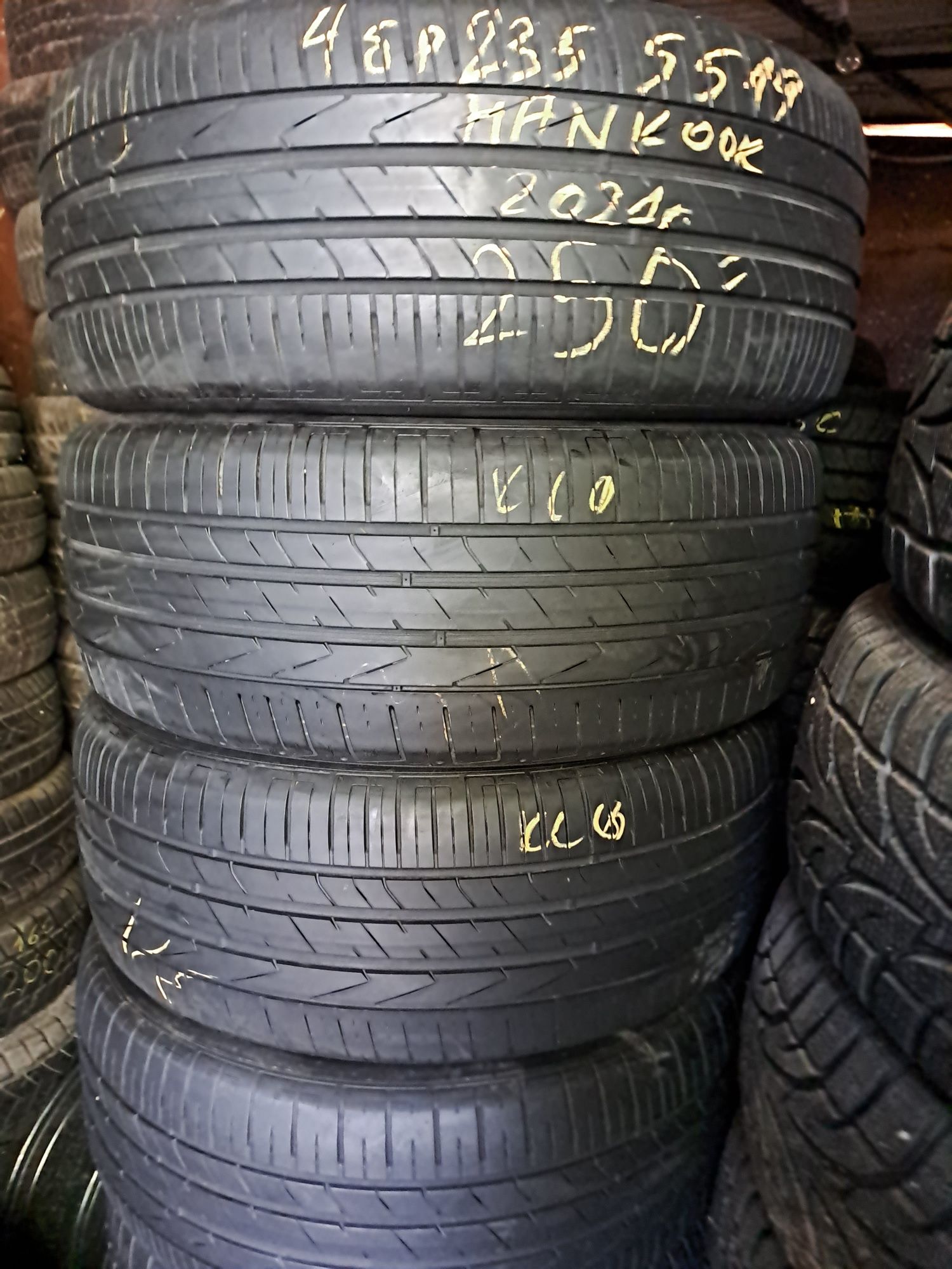 4бр. 235/55/19 Hankook Ventus S1 suv DOT 2021