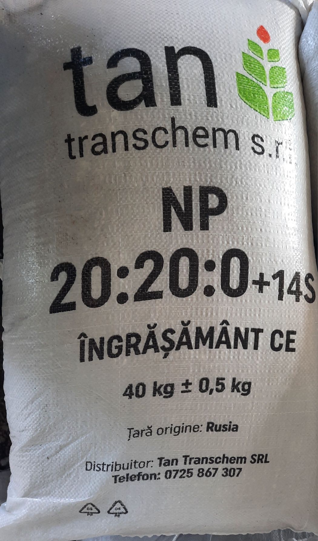 Complexe NPK 20.20.0 +14S saci și big bag