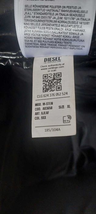 Мъжко зимно яке DIESEL