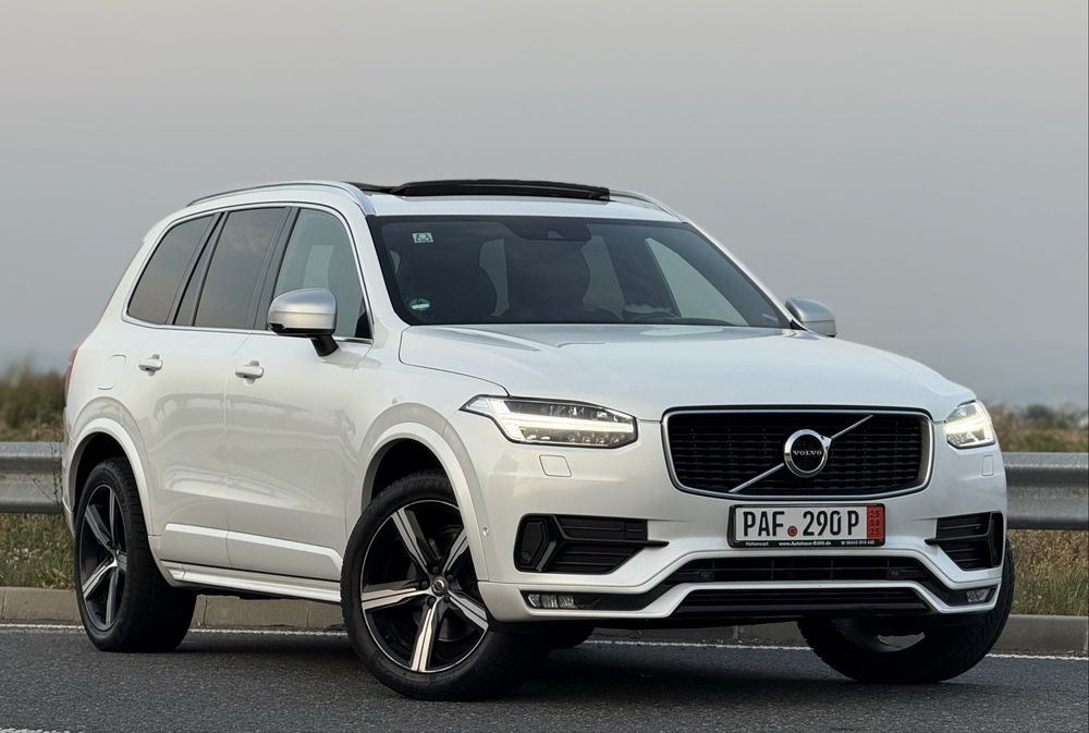 Volvo xc 90 R-design alb perlat 2.0 diesel D5 235 cai 7 locuri full!!