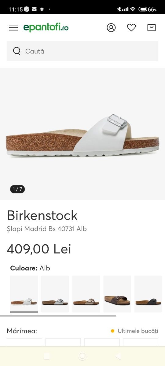 Slapi Nr 39 Birkenstock Madrid