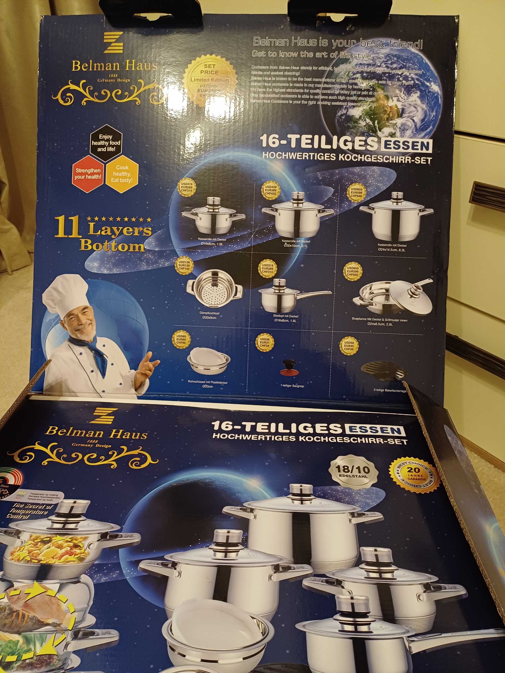 Set oale inox Belman Haus