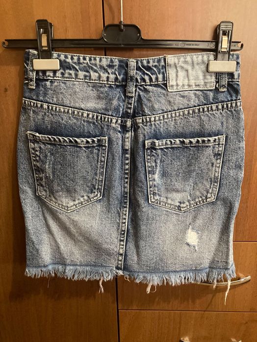 Къса дънкова пола