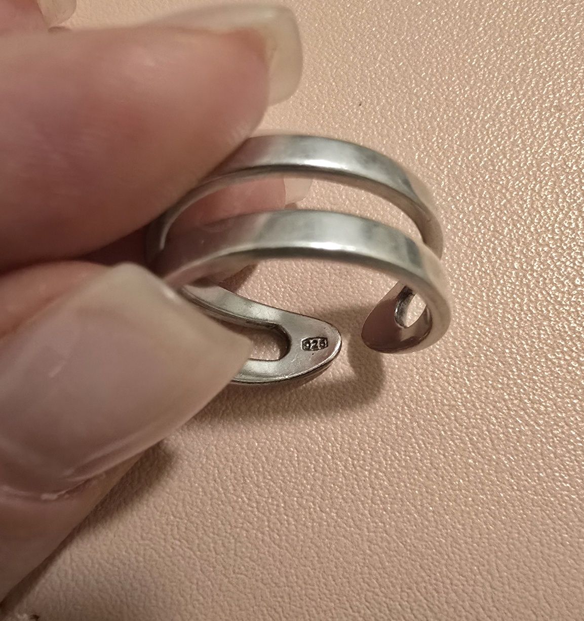Серебряное кольцо разъемное