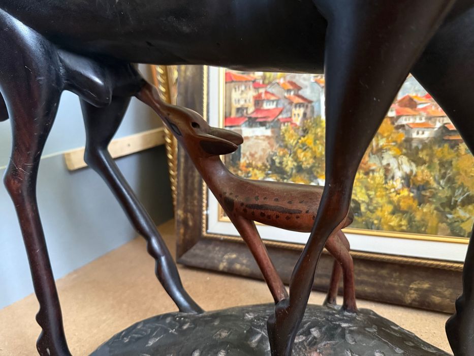 Антилопа от плътно абаносово дърво