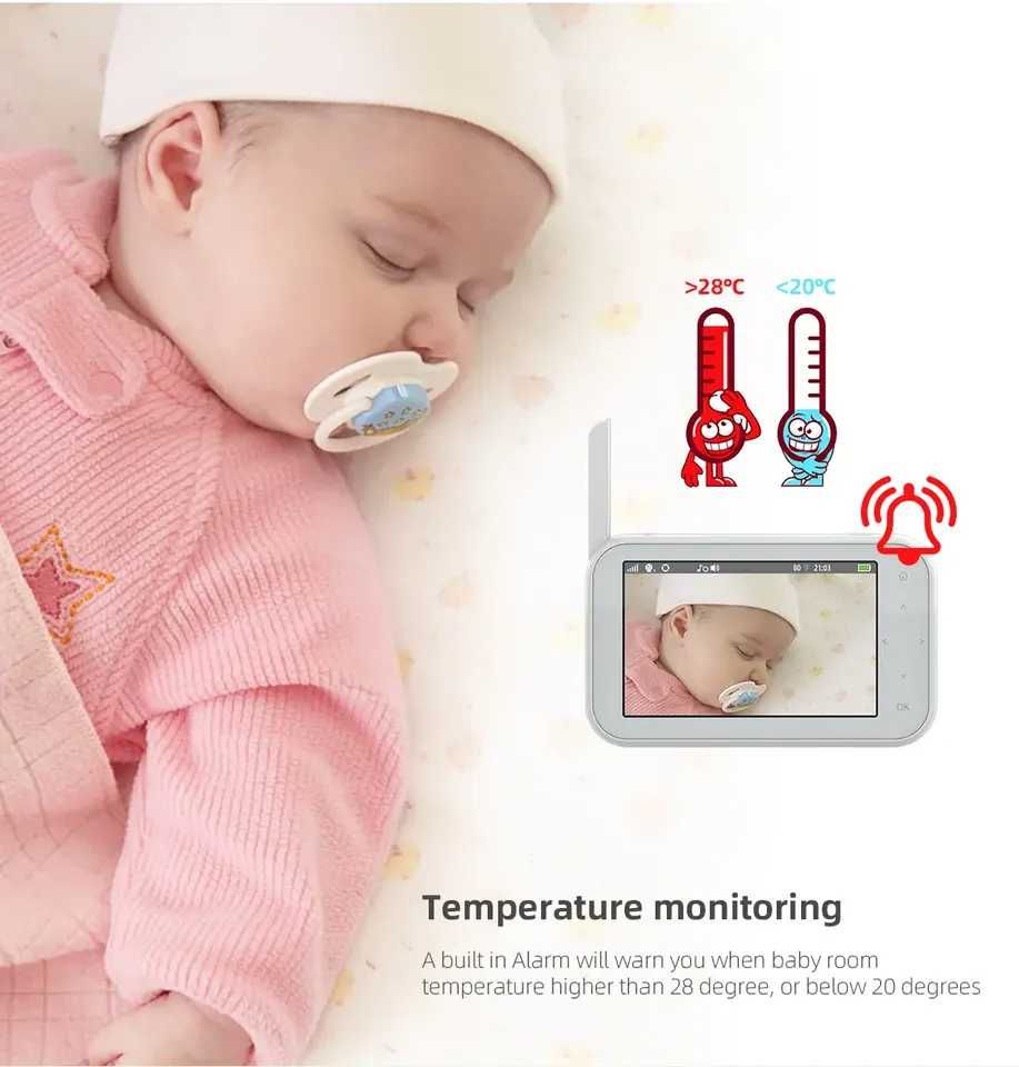 Baby Monitor si Camera Audio-Video Wireless Pt Supraveghere Bebe,Vox