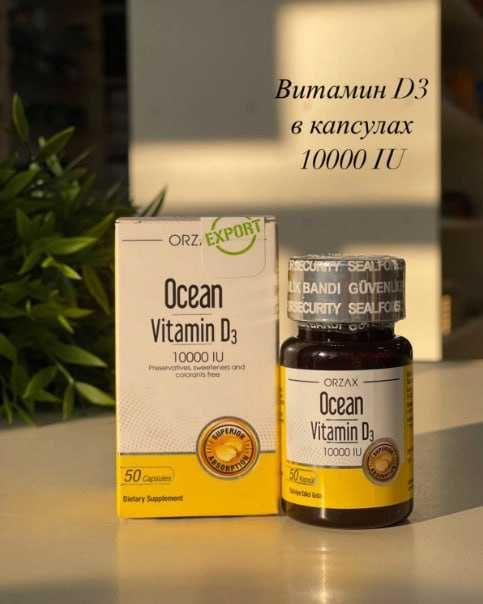 Orzax Vitamin D3 10,000 IU 50 kapsul
