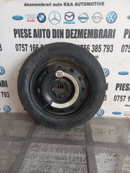 Roata Rezerva Slim R14 135/80B14 Fiat Punto