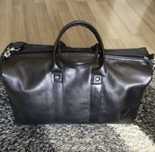 Geanta din piele naturala pt voiaj/transport negru/.black
