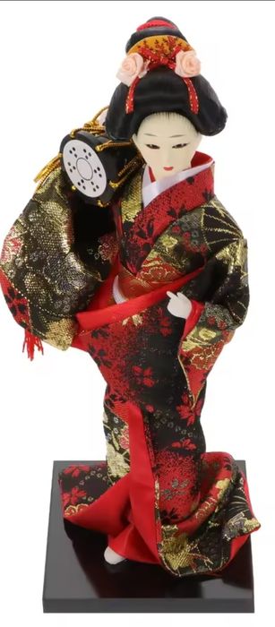 Японска кукла гейша и самурай ръчна изработка/ Japan doll geisha and s