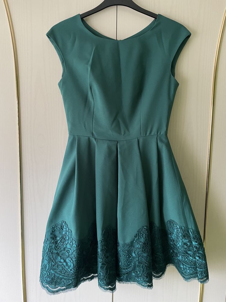 Rochie eleganta de seara - verde smarald