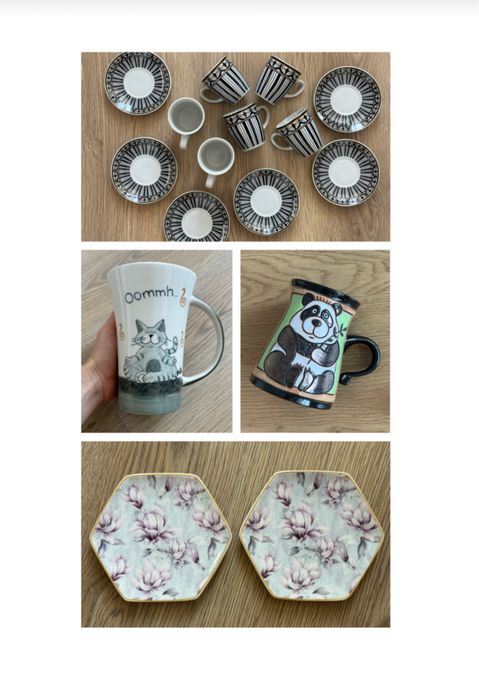 Чаши и чинийки за кафе, чай, топли напитки