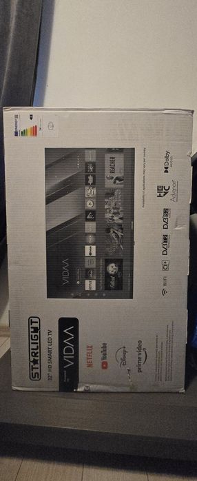 Vând TV led smart sigilat 81 cm starlight in garanție