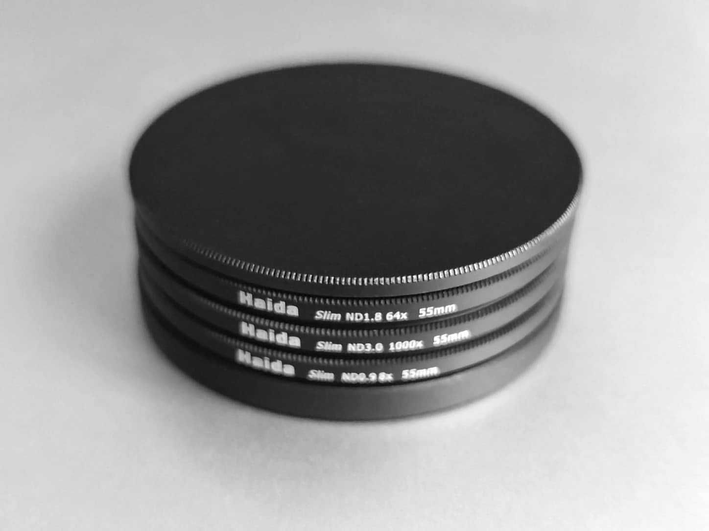Haida Slim ND филтър, 3 бр. ND8x, ND64x, ND1000x, 55mm