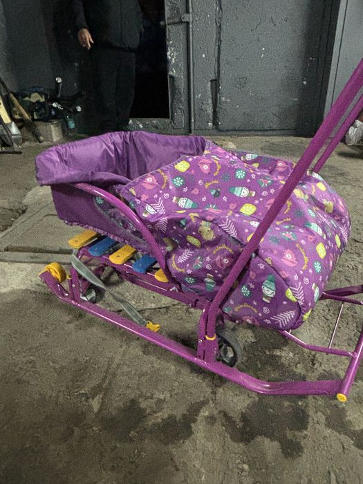 Санки с с мягким, утеплённым чехлом