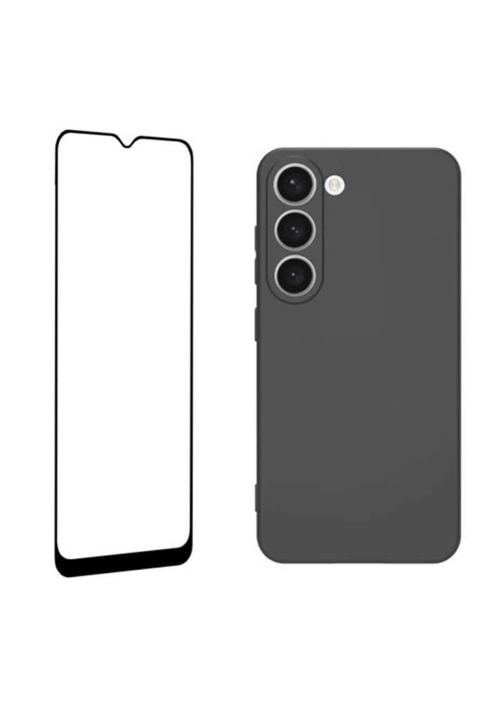 Husa Safe Case Silicon + Folie Sticla Samsung A13/A34/A54/A55/A56