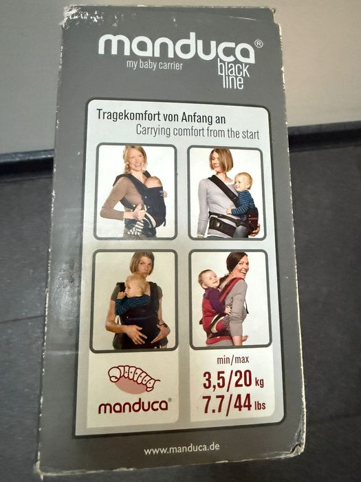 Marsupiu port bebe manduca Black Line