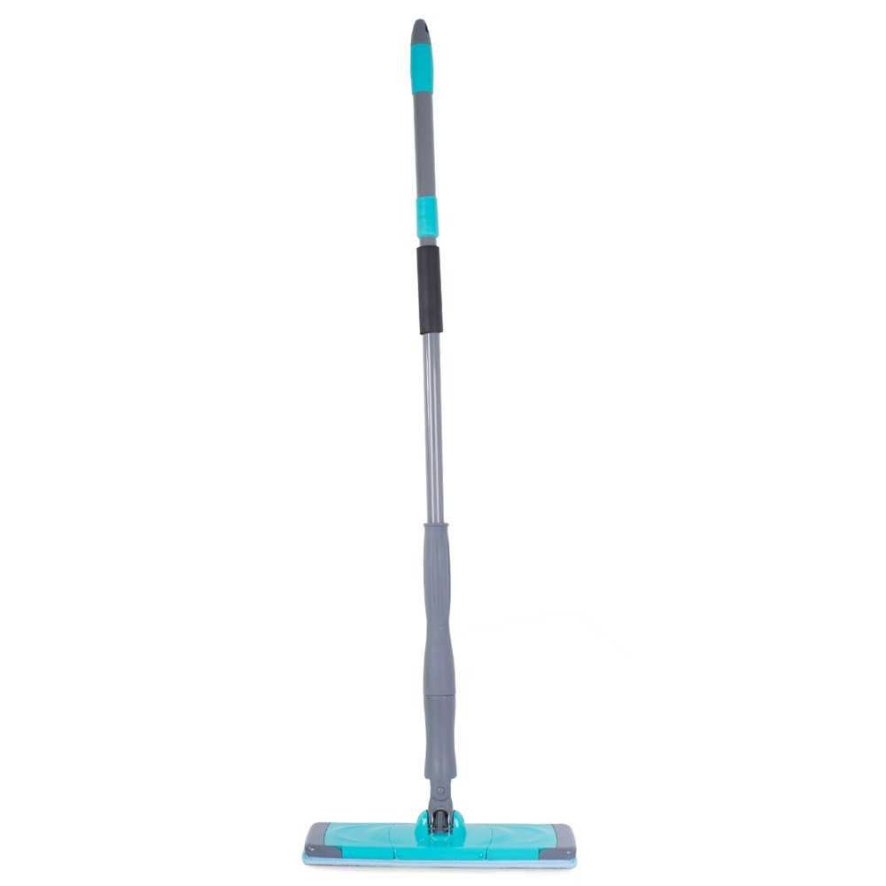 Mop plat rotativ 360° sistem de stoarcere maner extensibil 100-122 cm
