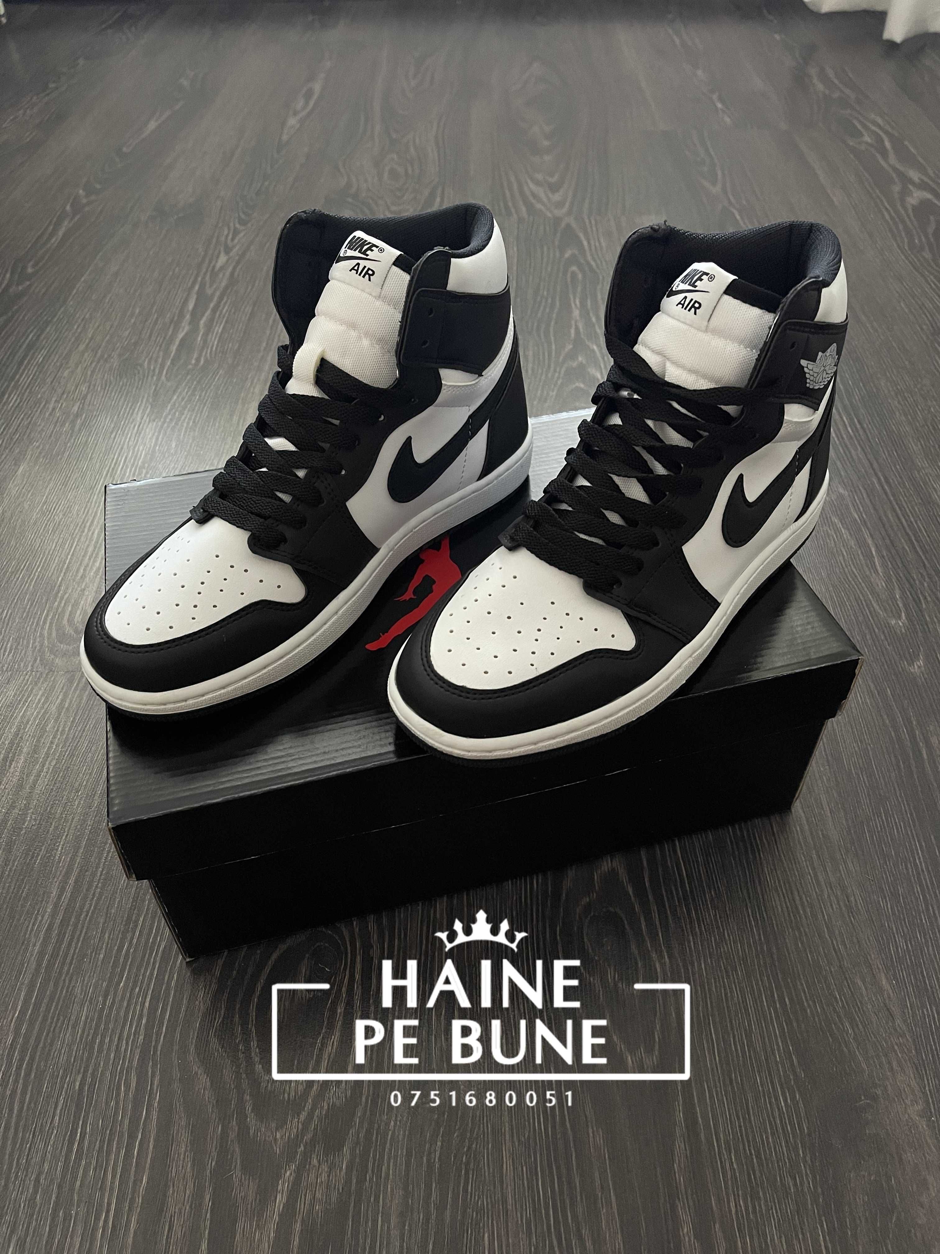 Adidasi NIKE Air JORDAN 1 Panda Baieti l Produs NOU Premium la Cutie