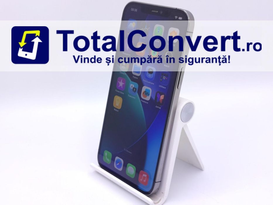 Apple iPhone 12 Pro Max 128GB Silver 6GB, Garantie 24 luni | #D88268