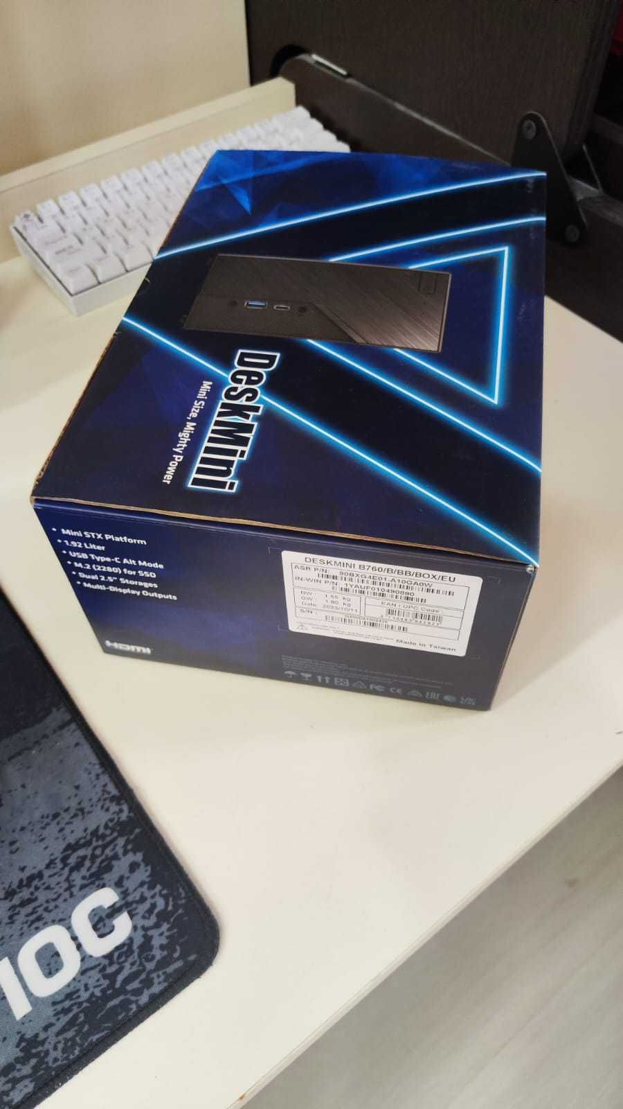 Мини ПК ASRock DESKMINI B760 i5-12400/DDR4 16Gb/SSD M.2 2x512Gb/Wi-Fi