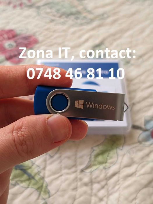 Stick bootabil - Windows 7, 8, 10 sau 11 Pro cu licenta retail inclusa
