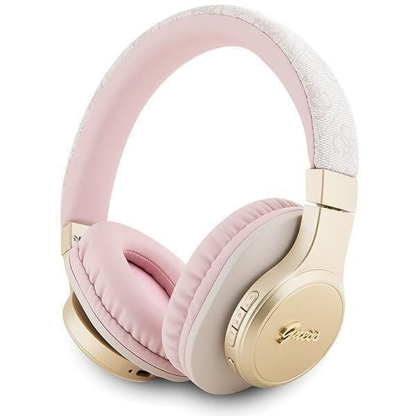Слушалки bluetooth guess on-ear gubh604gemp pink 4g script