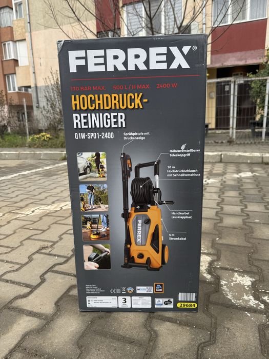 Aparat de spalat cu presiune nou, Ferrex 2400W, 170 bar, accesorii