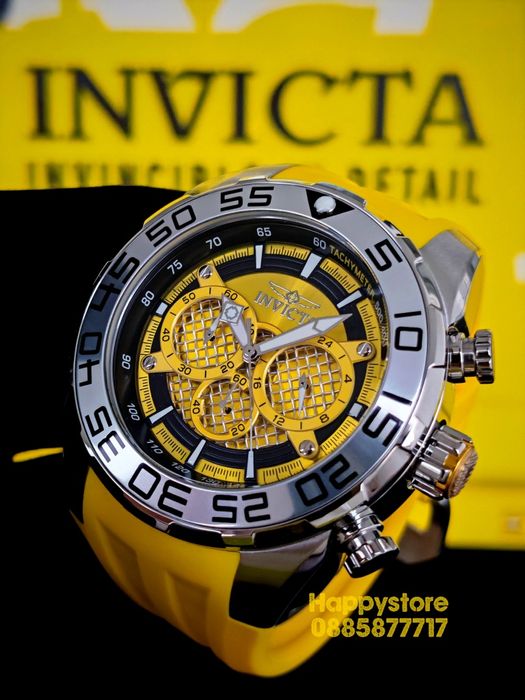 INVICTA Pogo Yellow 50mm, Инвикта нов ръчен часовник