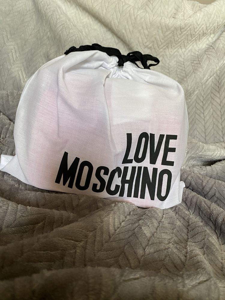 Дамска чанта Love Moschino Plaque Pink Crossbody Bag