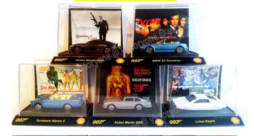 Shell Classic James Bond Diecast Cars / Шел колички серия Джеймс Бонд!