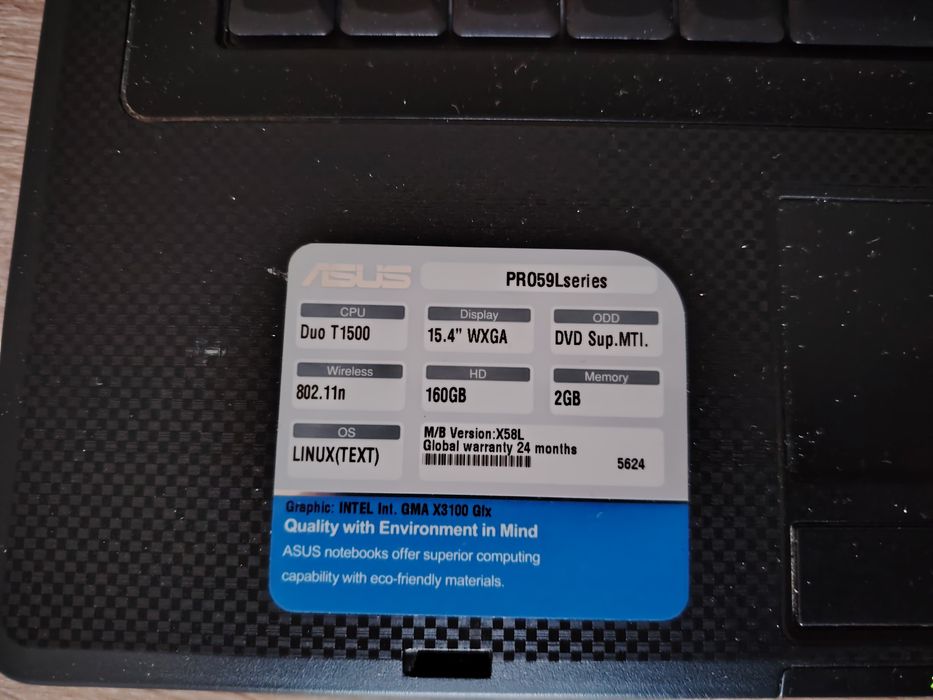 Asus pro 59 l series