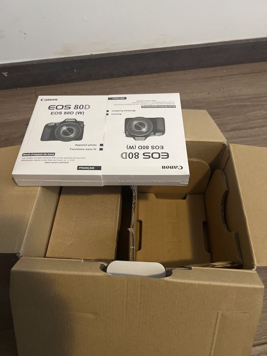 Cutie originala canon eos 80d+ manual instructiuni sigilat