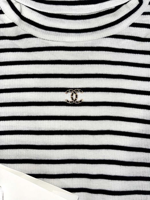 chanel рае блуза с дълъг ръкав лукс шанел поло зимна пролетна дамска