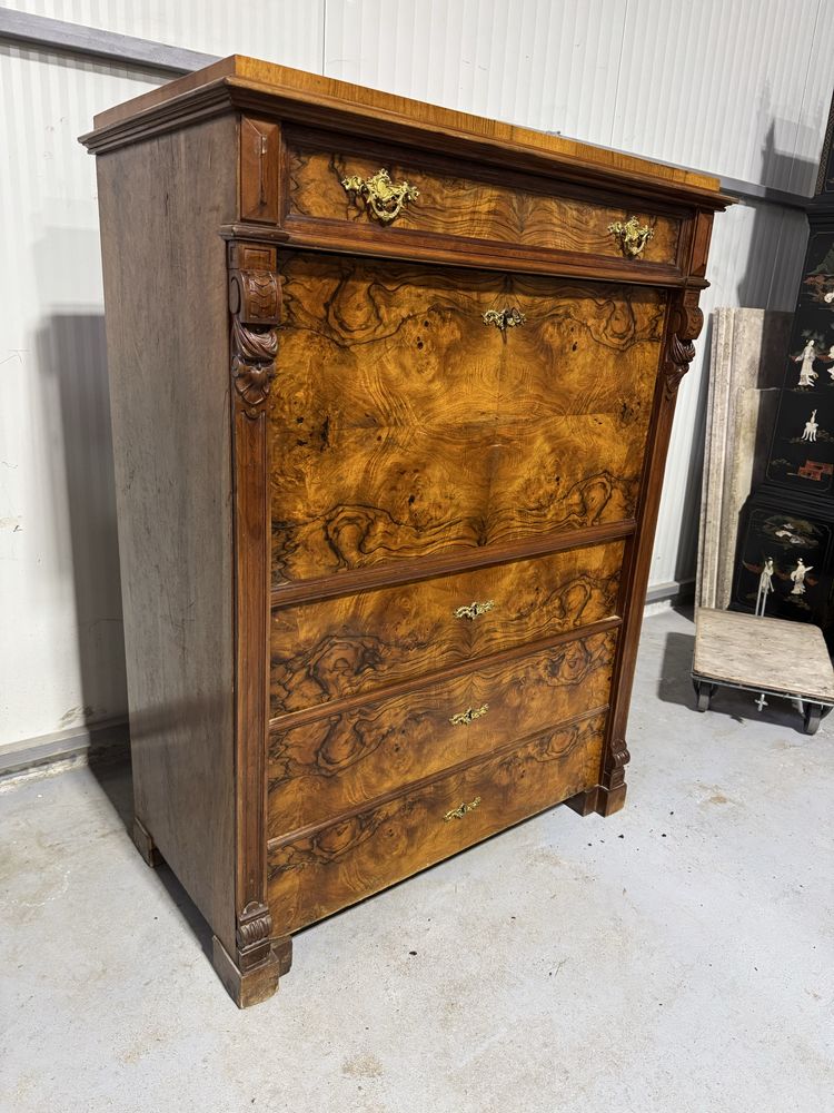 Secrerier biedermeier din lemn masiv