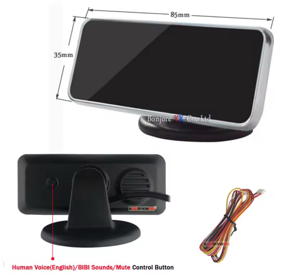 Senzori parcare fata si spate individuali cu display 6 senzori