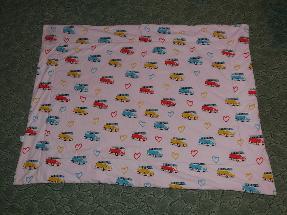Pilota usoara plapumioara copii Baltic Bebe 125x95cm cu cearceaf husa
