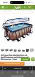 Piscina exit toys 400x200x122 cm cu pompa si dom