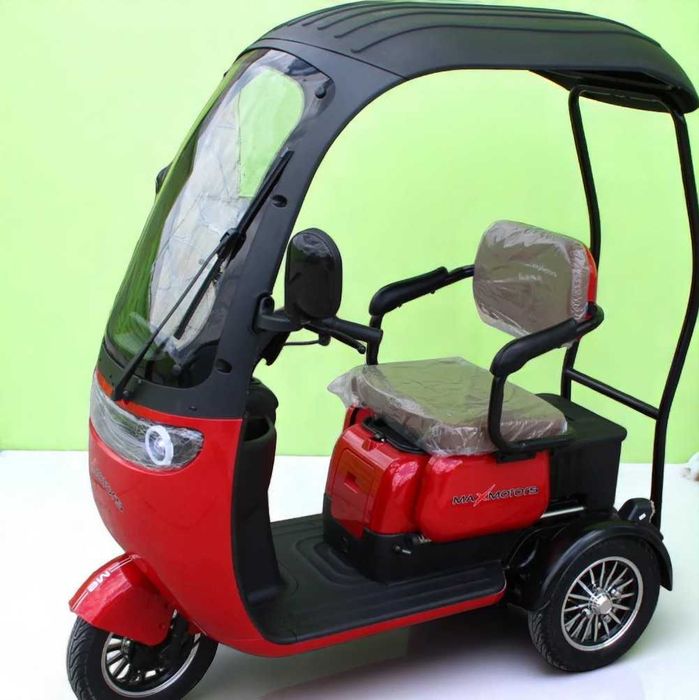 Електрическа Триколка с покрив  MaxMotors Apple X3 1800W - RED