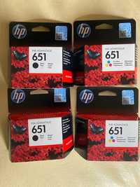 Касети HP 651 цветни и черно-бели