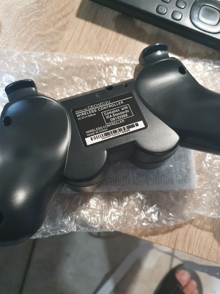 Безжичен контролер, Съвместим с PS3, DoubleShock, Черен