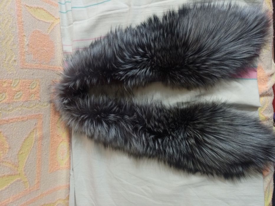 Воротник песец серый